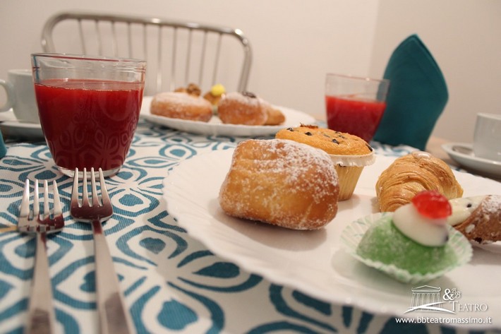 La colazione nel bed and breakfast Teatro a Palermo